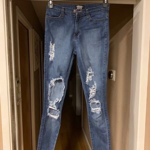 Jeans: Fashion Nova, skinny, ripped #97